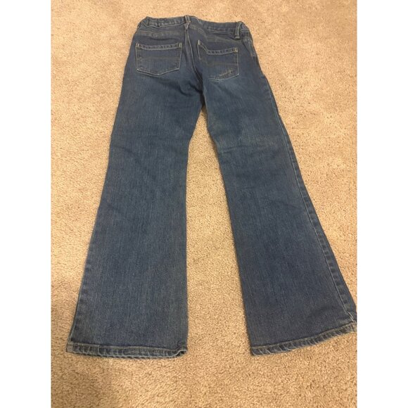 OshKosh BGosh Girls Bootcut Jeans Size 10 Adjustable Regular Denim Blue - Picture 3 of 6